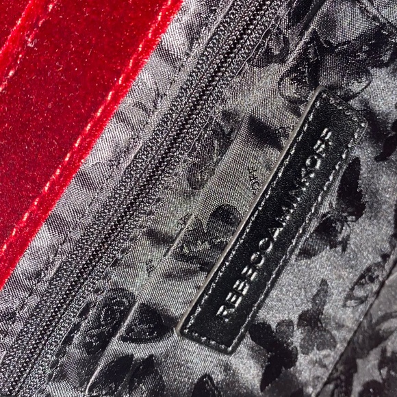 Rebecca Minkoff Love Crossbody Bag Purse in Velvet Red Port & Silver Hardware - Picture 9 of 10